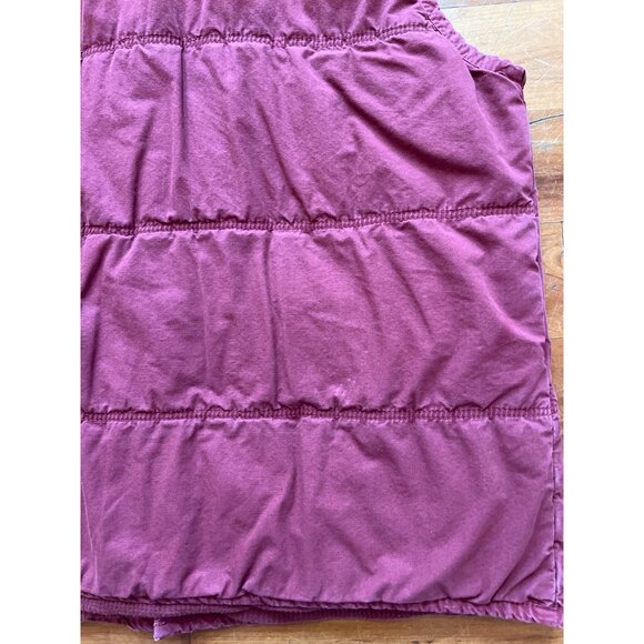 Lucky Brand Mens Red Quilted Vest Size L Made In India Cotton Blend Handcrafted - Picture 4 of 7